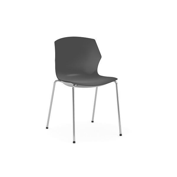 Καρέκλα πολυπροπυλαινίου με μεταλλικό σκελετό FRILL
